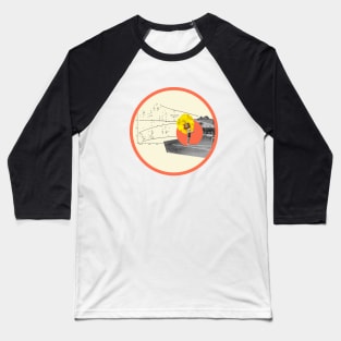 swimming woman with flower Baseball T-Shirt